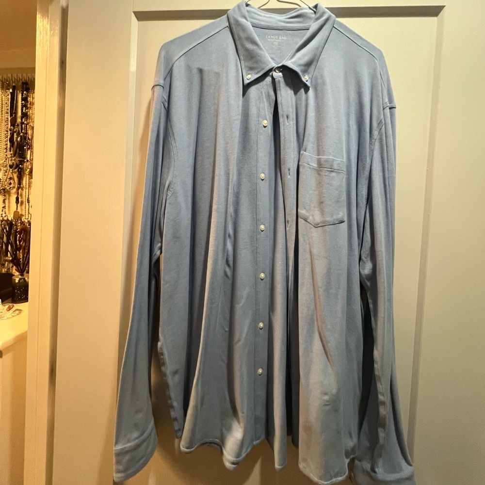 Work causal button up Traditional fit